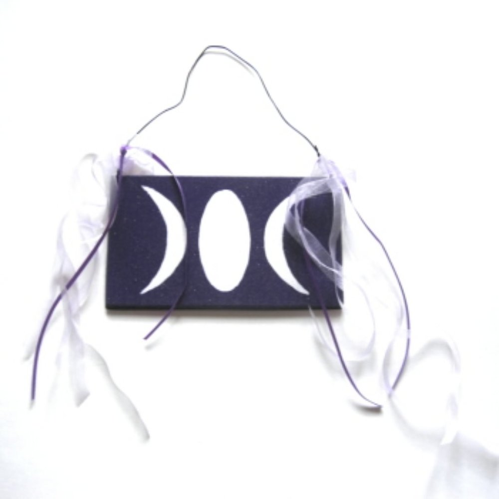 Triple Moon Goddess Wall Door Accent